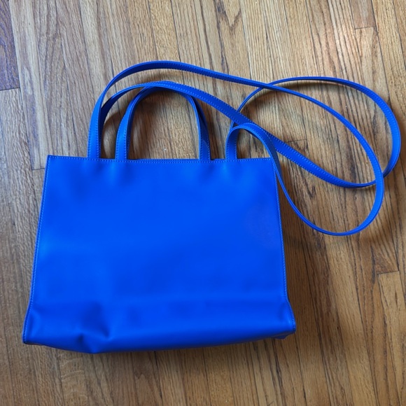 TELFAR *100% Authentic* Painters Tape Blue Medium Shopping Bag Tote - Picture 5 of 8
